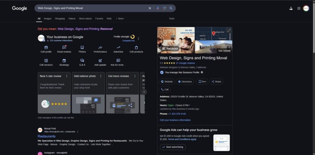 Google busines Profile